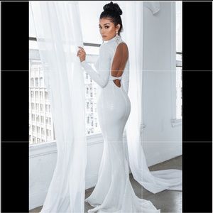 Abyss by Abby Layali white gown dress